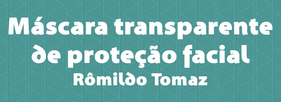 Máscara transparente de proteção facial